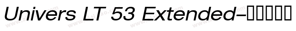 Univers LT 53 Extended字体转换